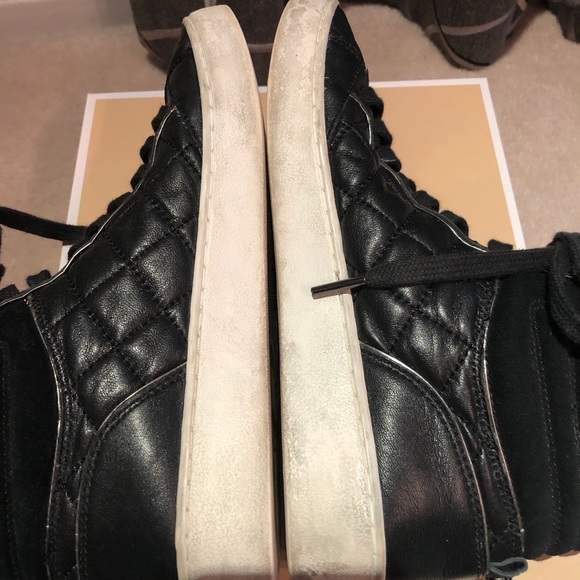 Michael Kors Paige Quilted Leather Sneakers - Picture 6 of 8
